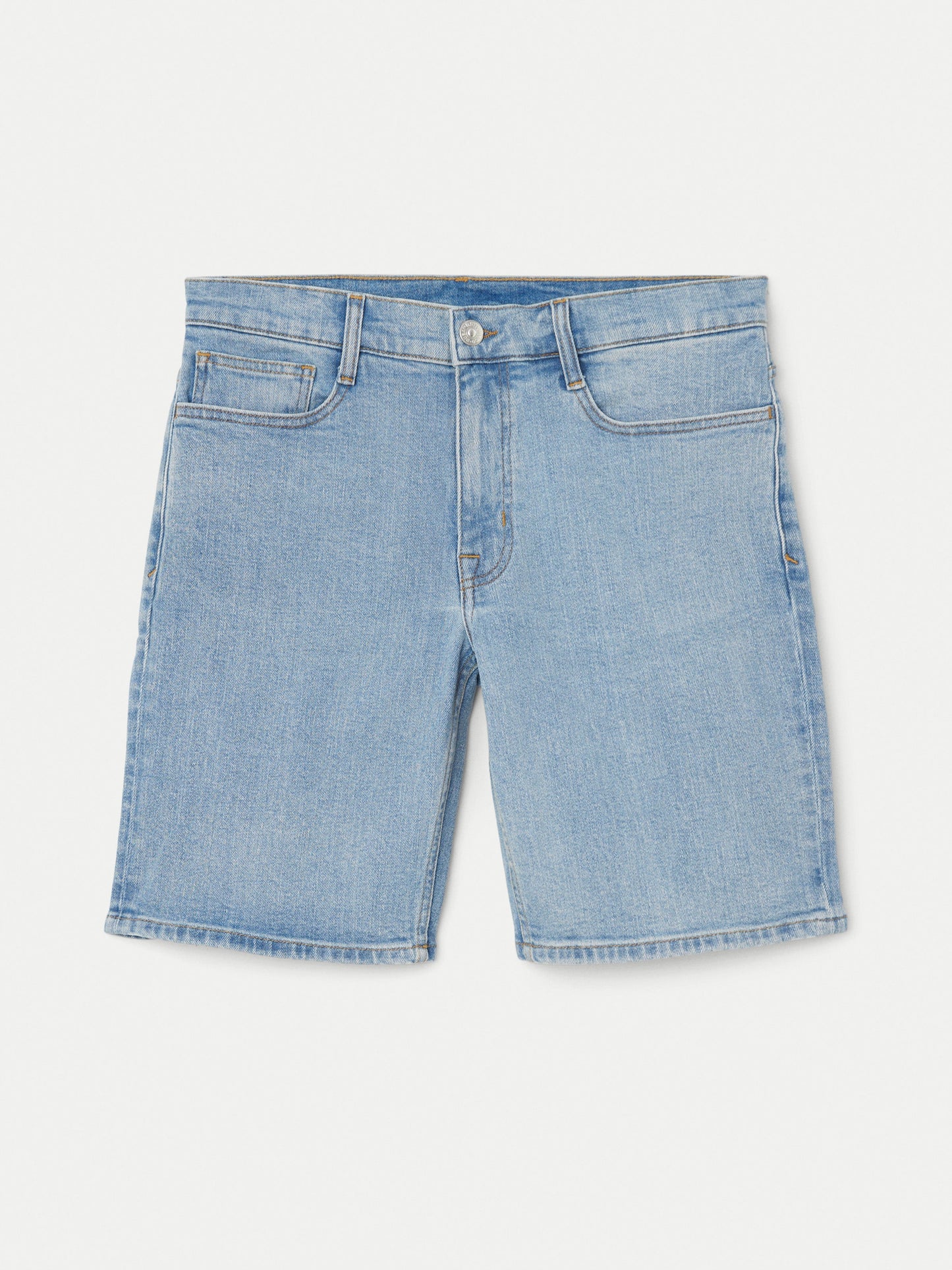 Slim Recycled Denim 10” Short — Washed Blue