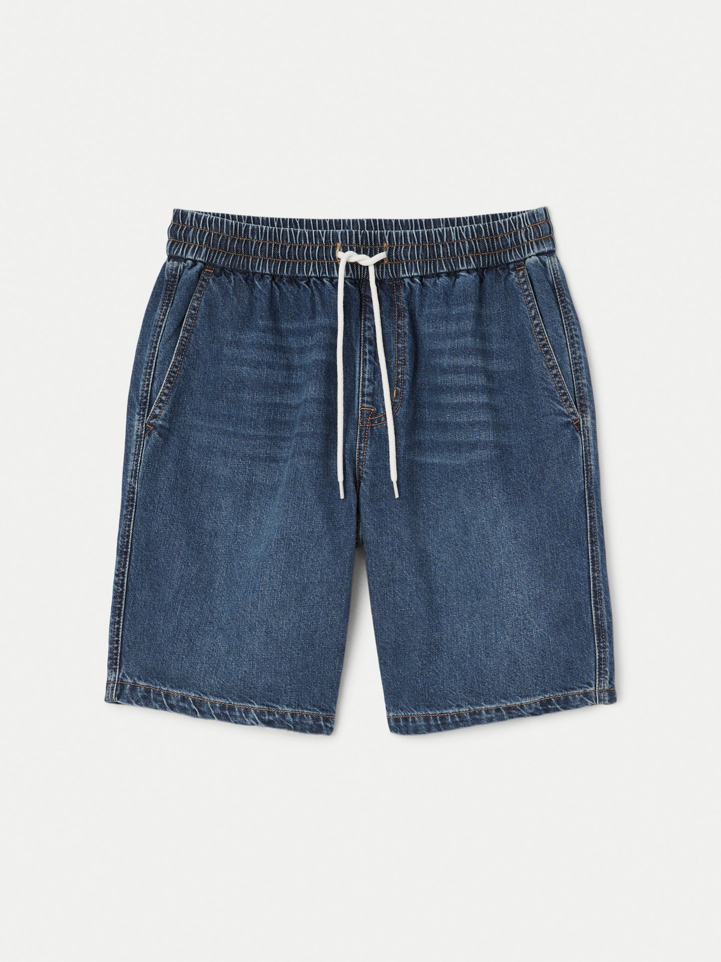 Relaxed Recycled Denim 9” Short — Washed Blue