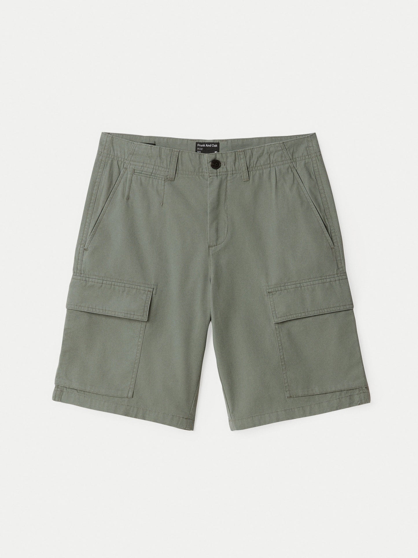 Organic Typewriter Cotton 10” Cargo Short — Boreal Green