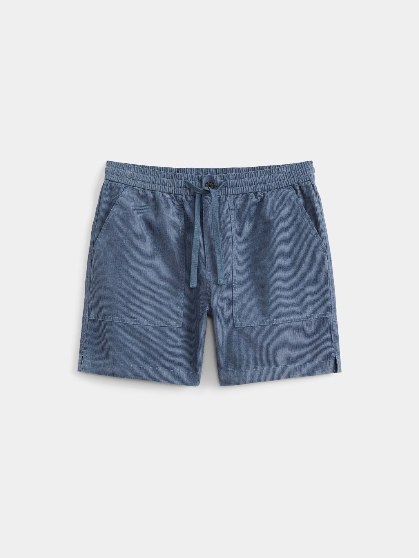 Organic Cotton-Linen Corduroy 6” Short — Storm Blue