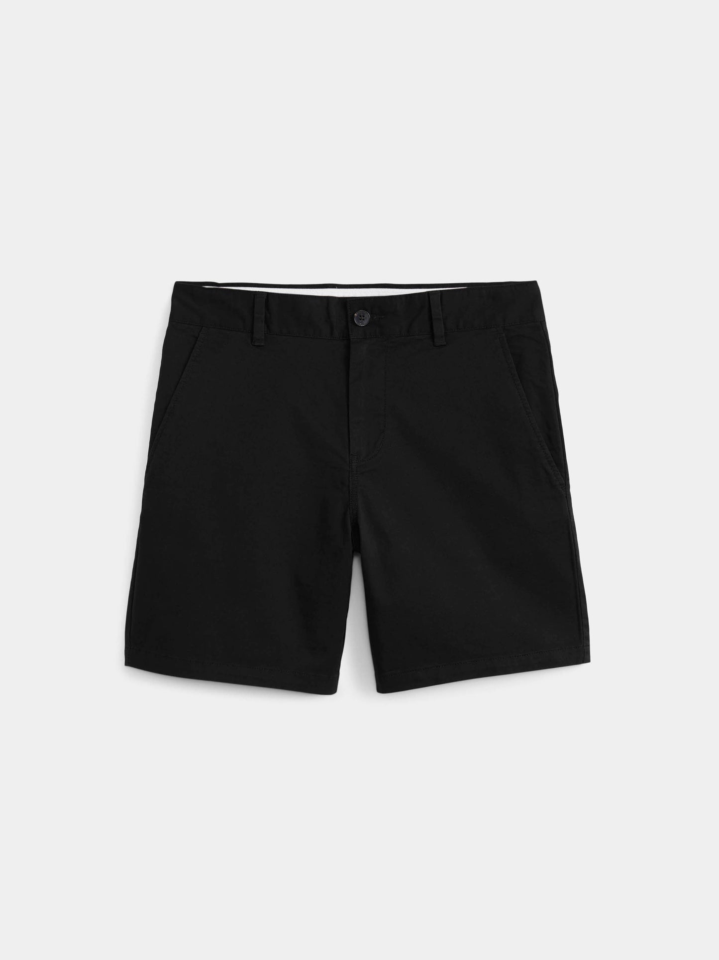 Organic Cotton-Twill 7” Short — Black