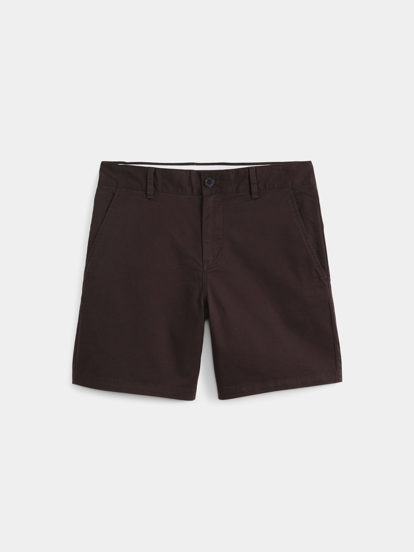 Organic Cotton-Twill 7” Short — Dark Chocolate