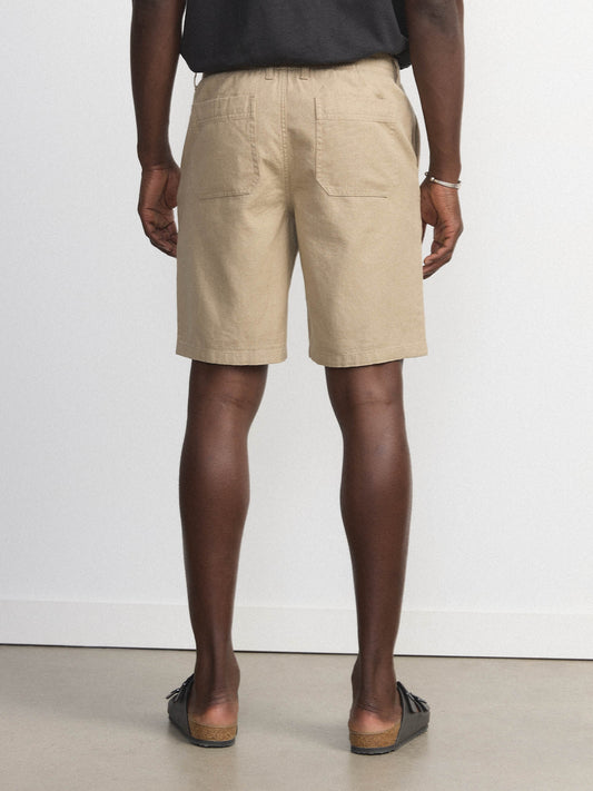 Hemp-Organic Canvas 10” Short — Sandstone