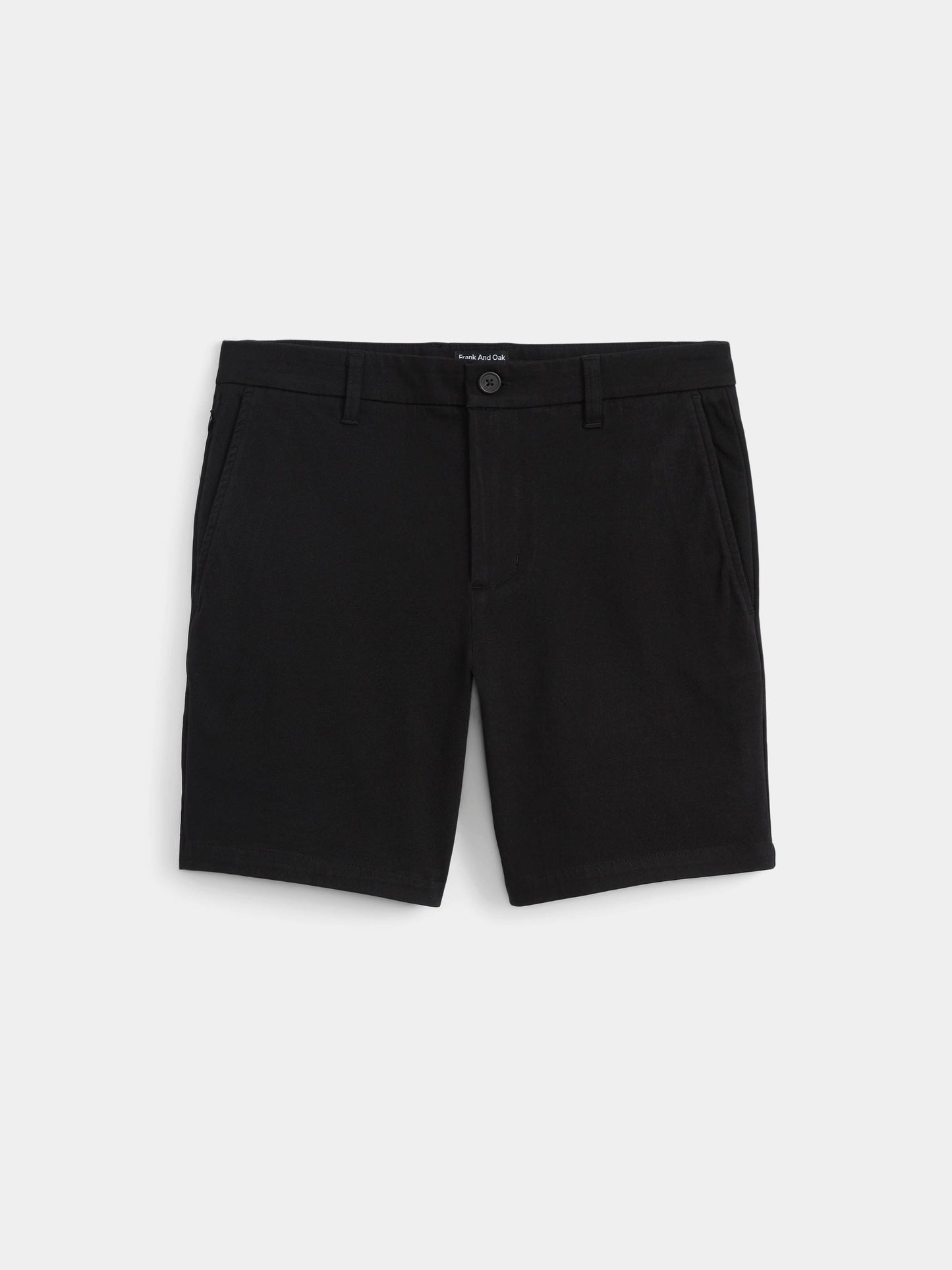 Stretch Organic Twill 7” Short — Black