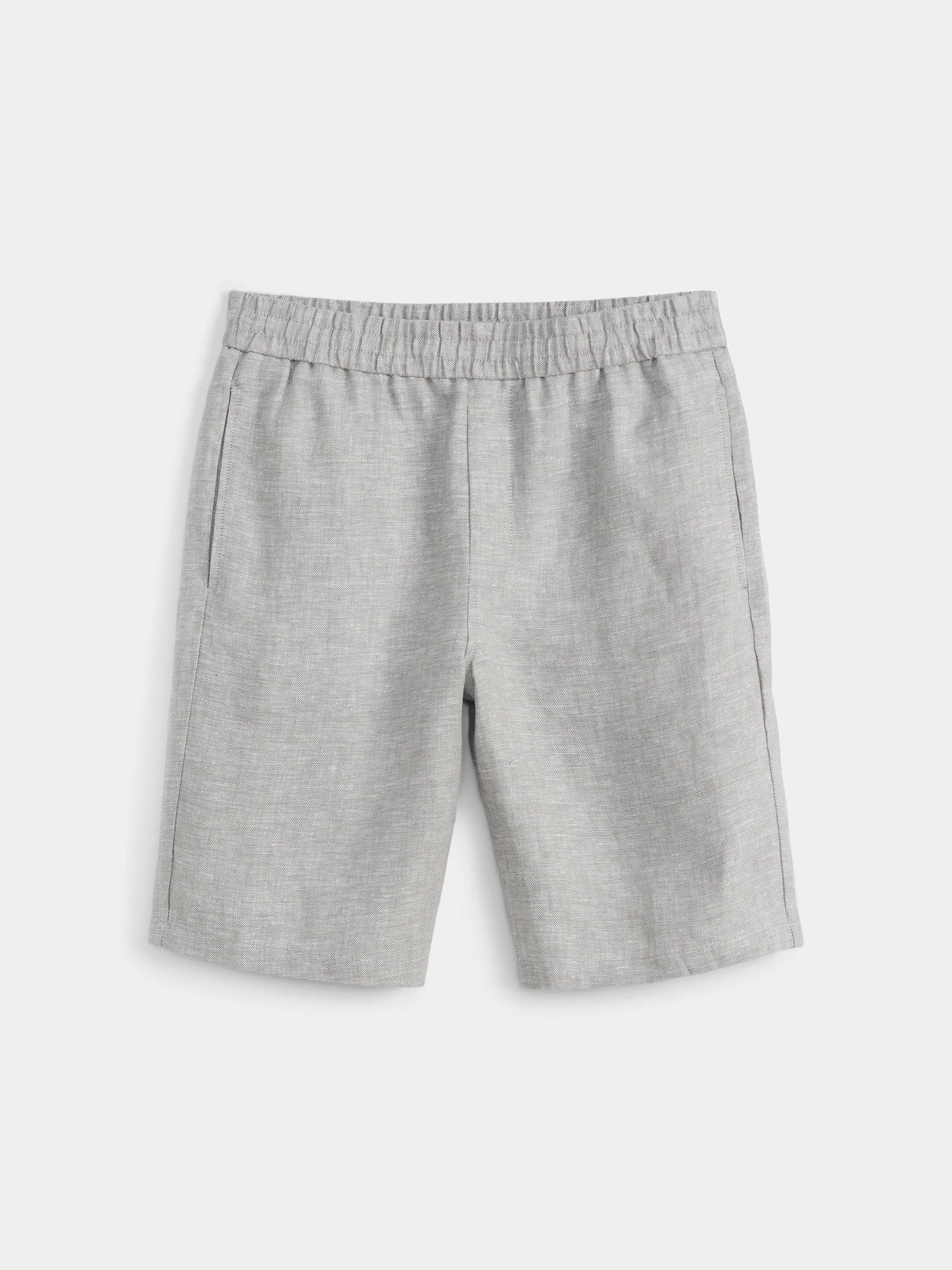 Pure Linen 10” Short — Grey