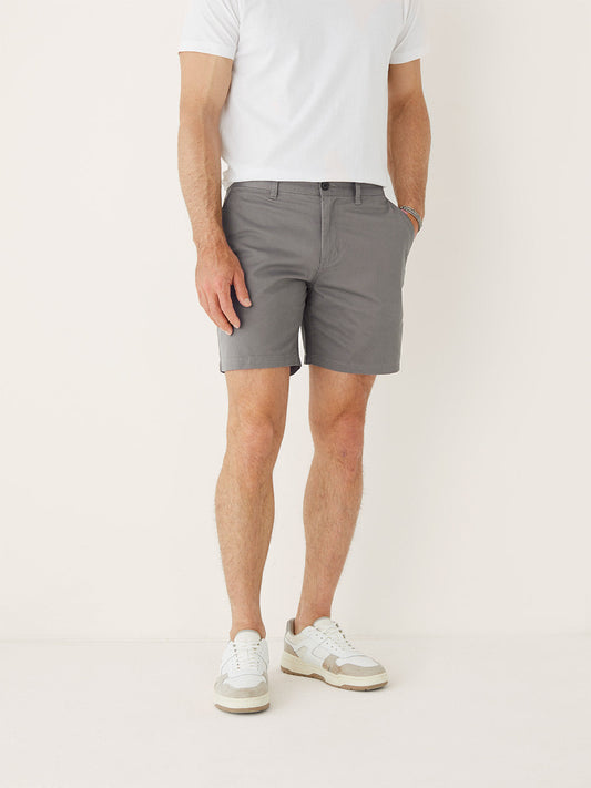 Recycled Cotton Chino 7” Short — Grey