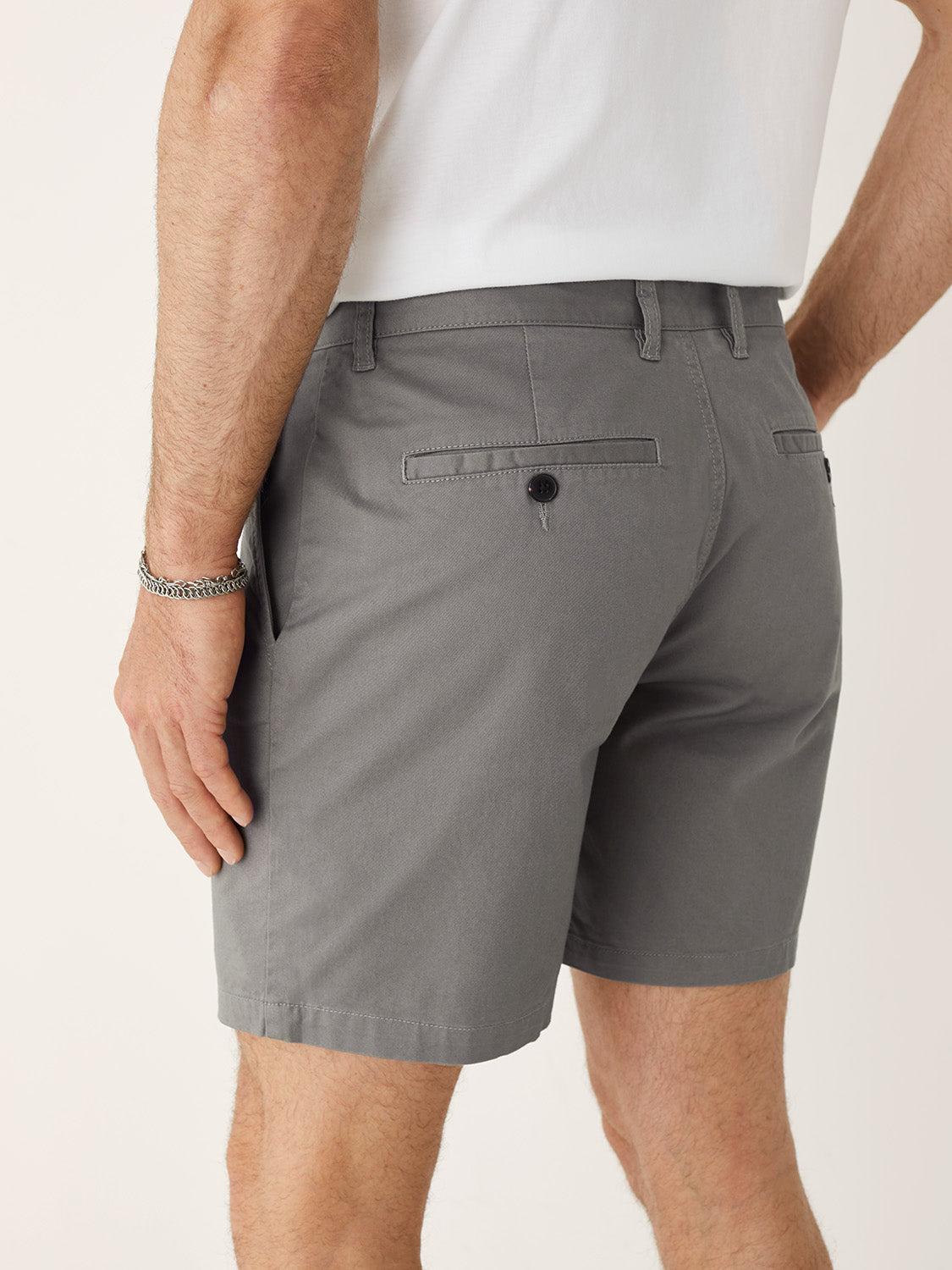 Recycled Cotton Chino 7” Short — Grey