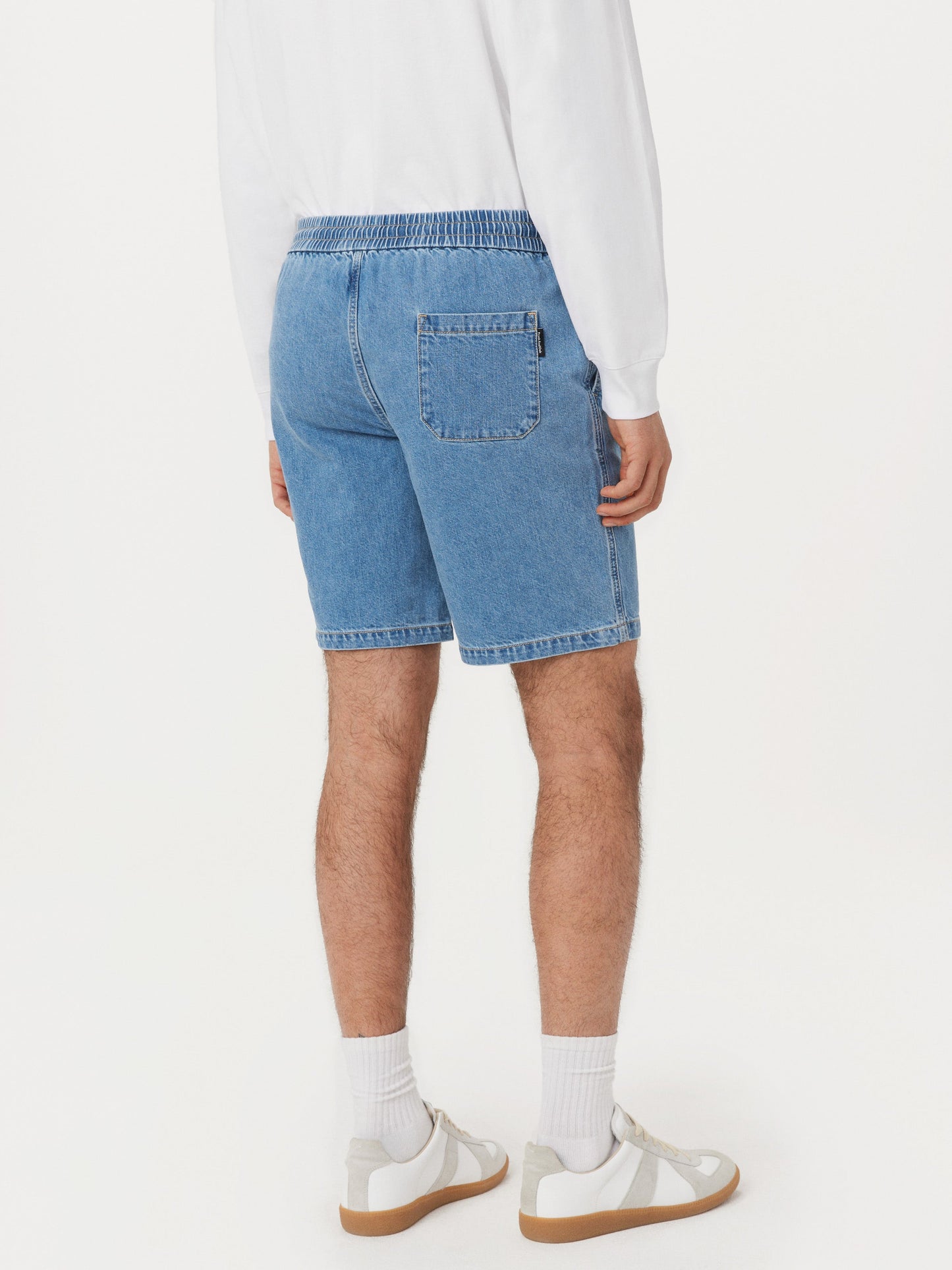 Relaxed Recycled Denim 9” Short — Washed Blue