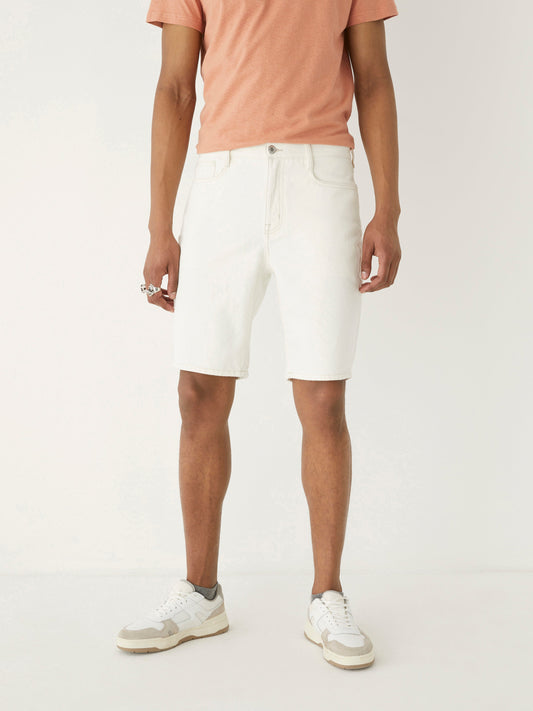 Cottonized Hemp 10” Slim Short — Off White