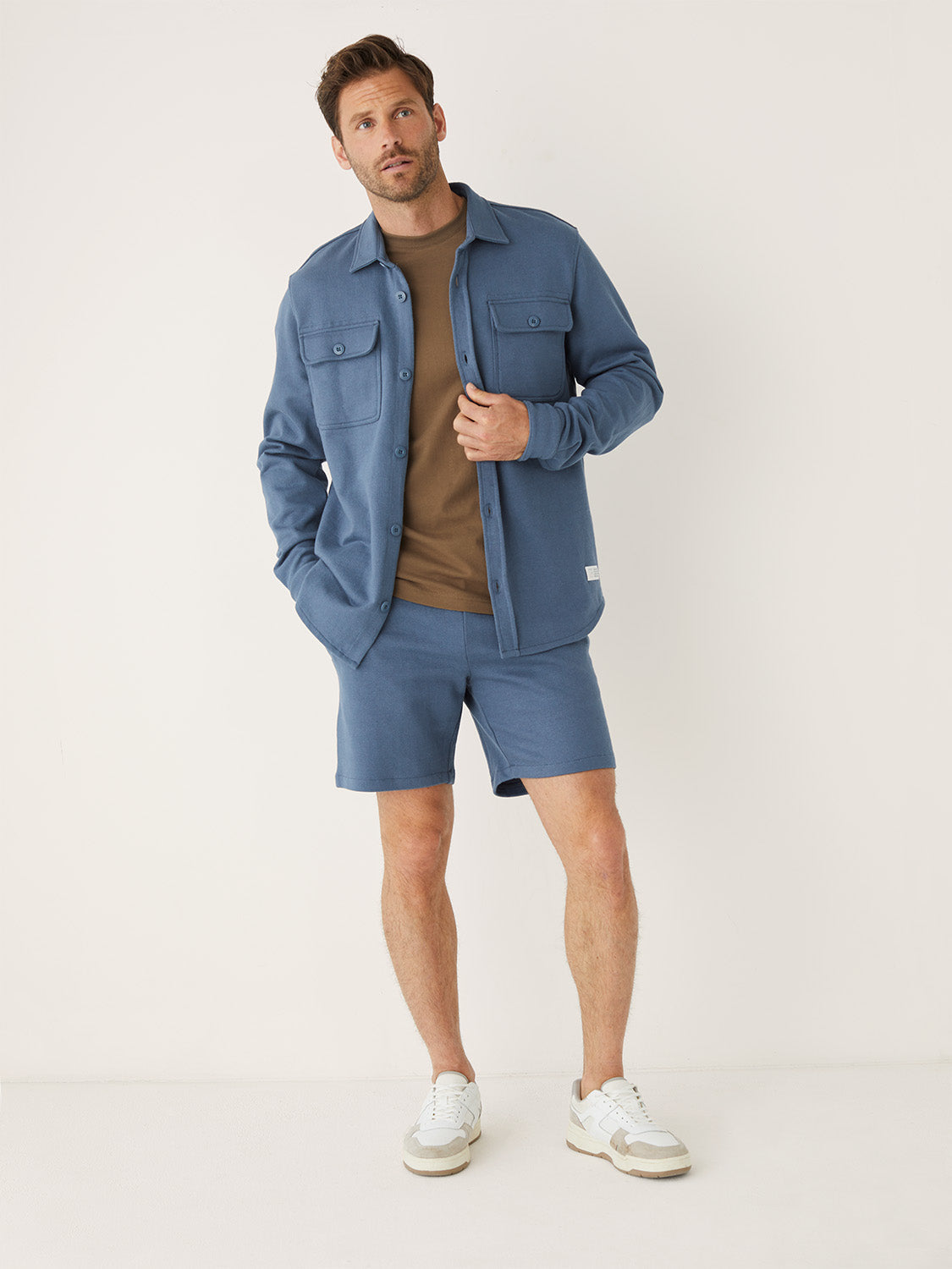 Organic French Terry 7” Short — Stormy Blue
