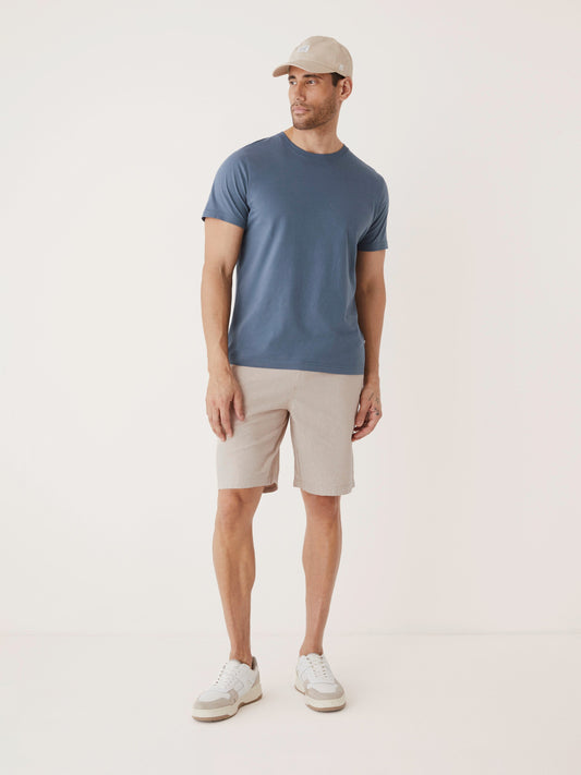 Linen-Cotton Stretch 9” Pull-On Short — Sand