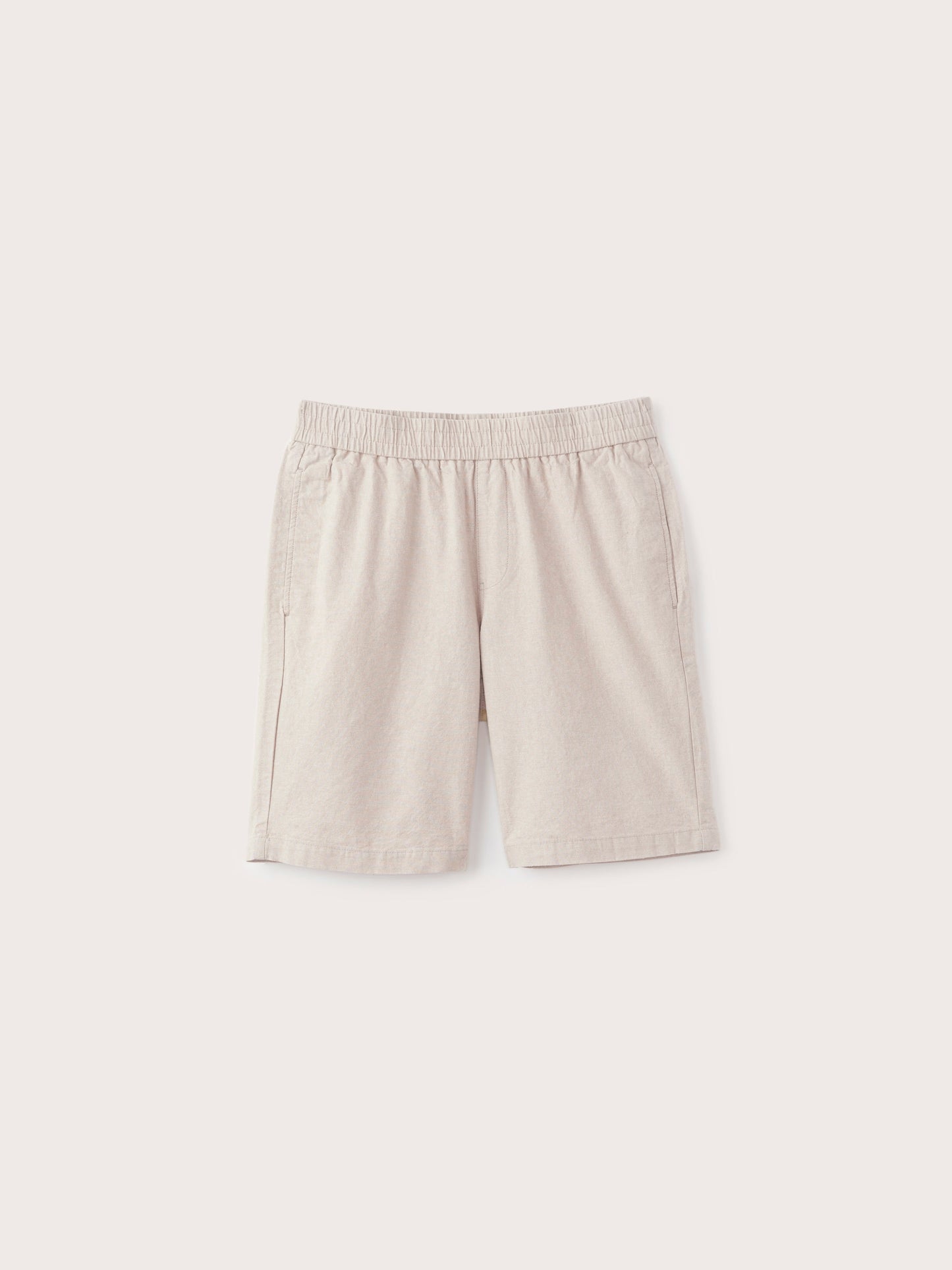 Linen-Cotton Stretch 9” Pull-On Short — Sand
