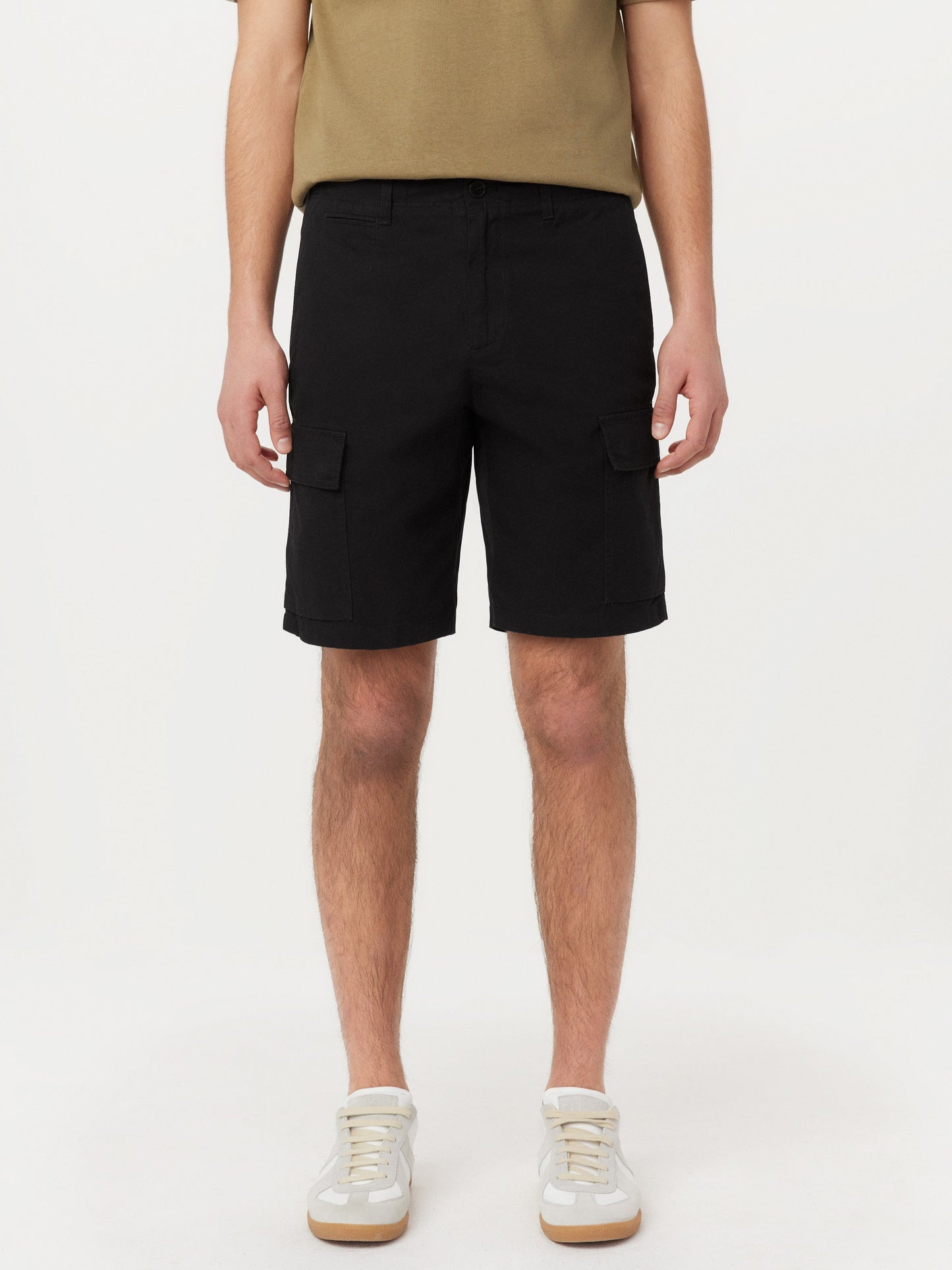 Organic Typewriter Cotton 10” Cargo Short — Black