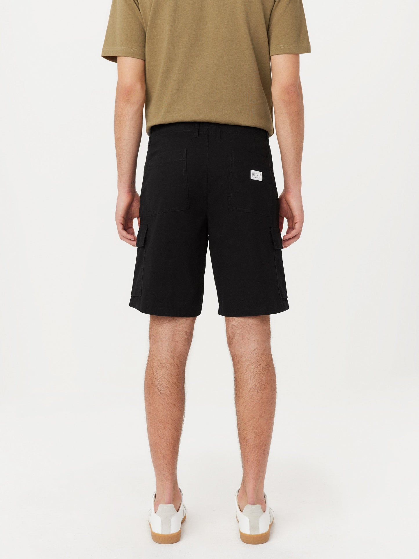 Organic Typewriter Cotton 10” Cargo Short — Black