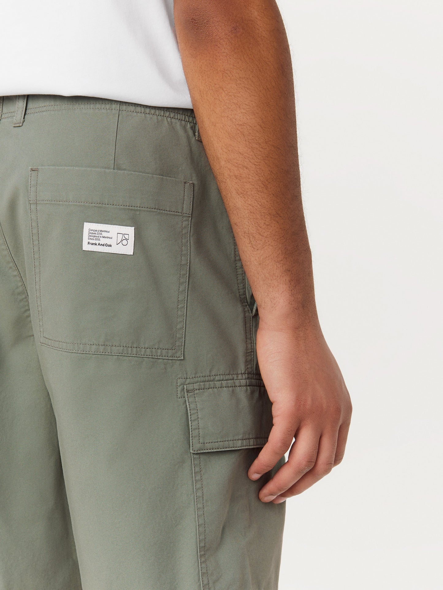 Organic Typewriter Cotton 10” Cargo Short — Boreal Green