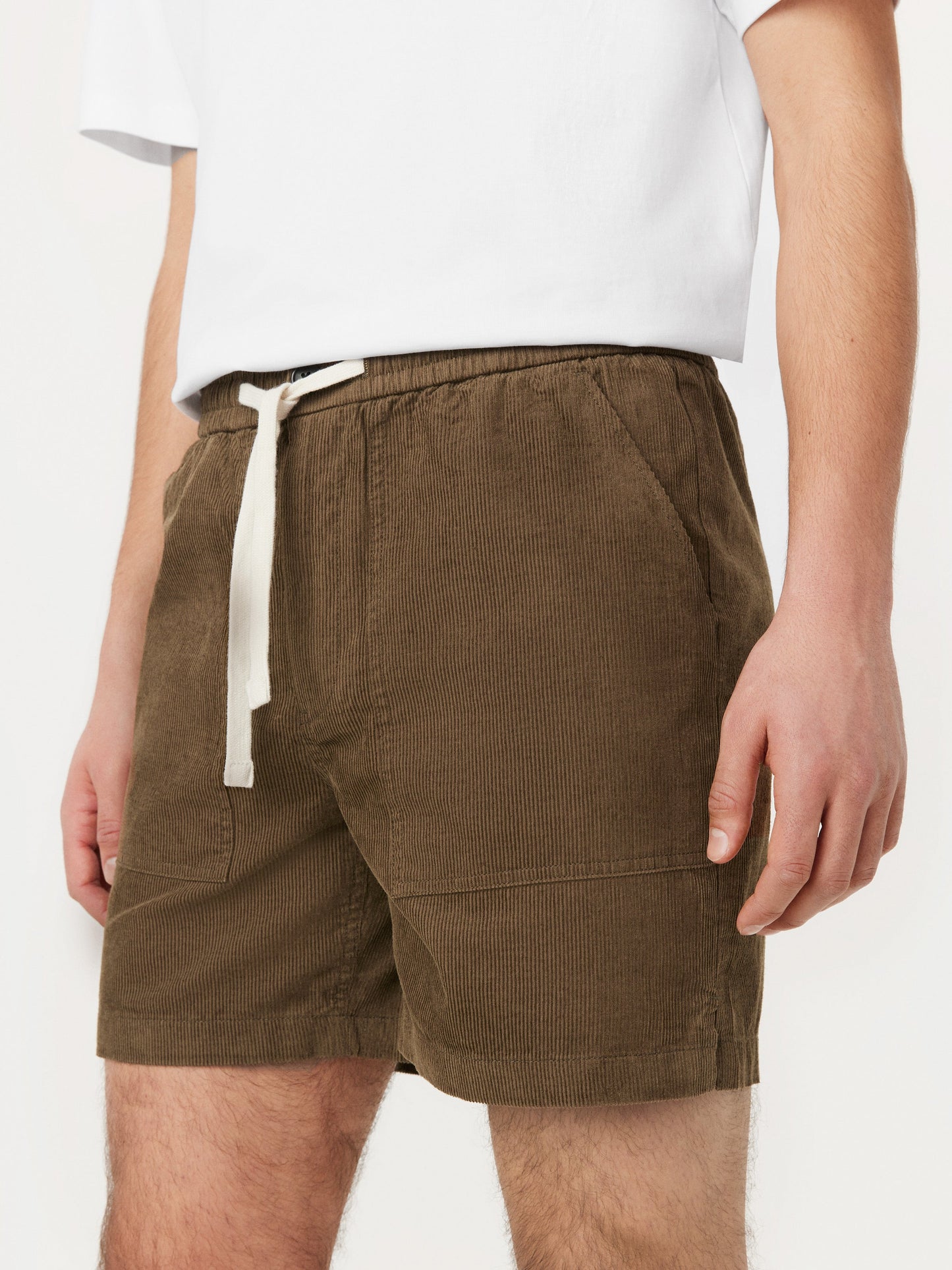 Organic Cotton-Linen Corduroy 6” Short — Tuscany Green