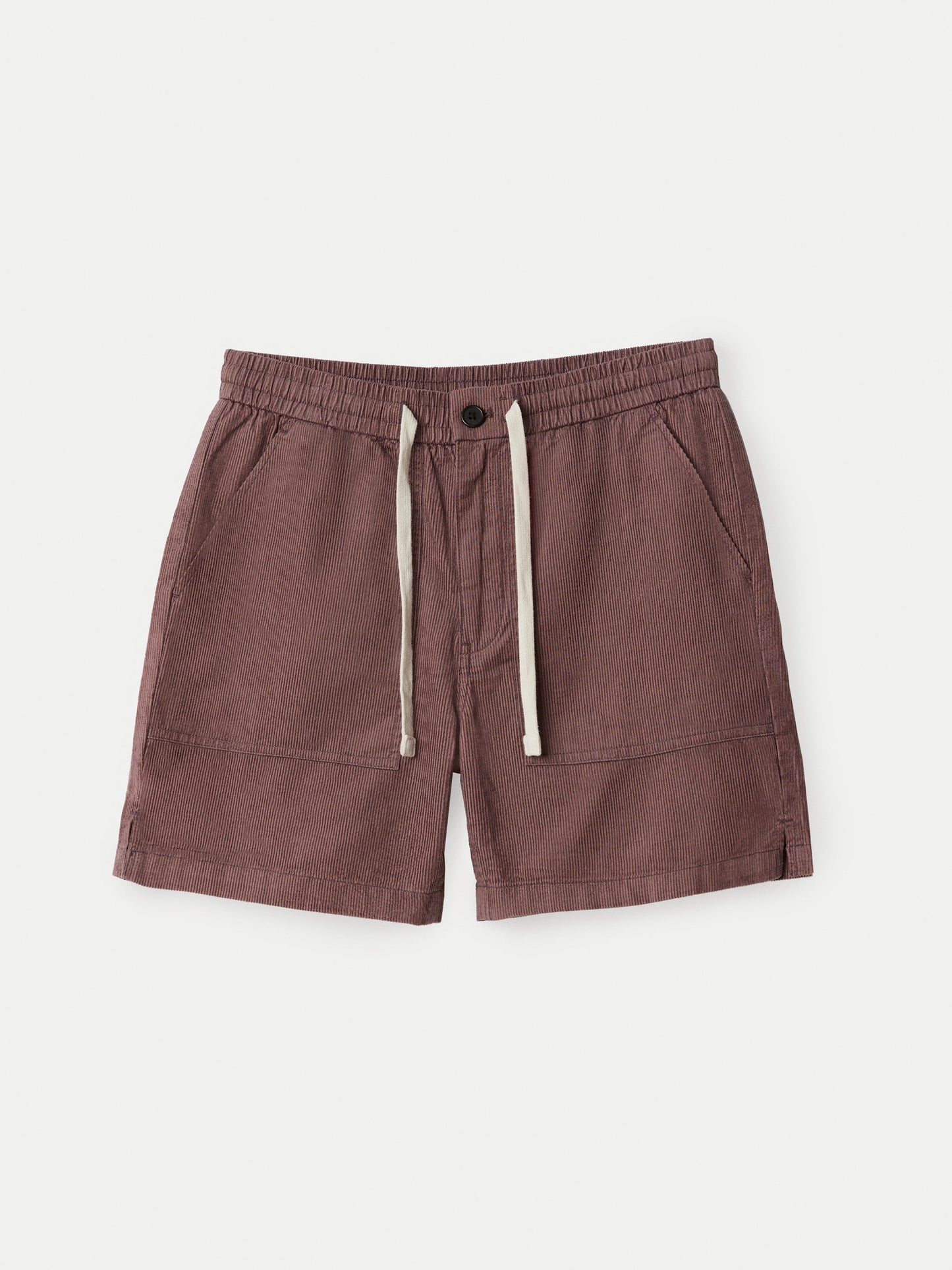 Organic Cotton-Linen Corduroy 6” Short — Dark Clay