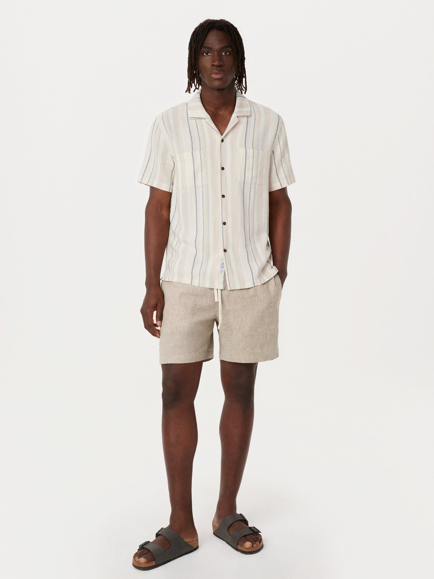 Linen-Cotton Stretch 6” Short — Hazel