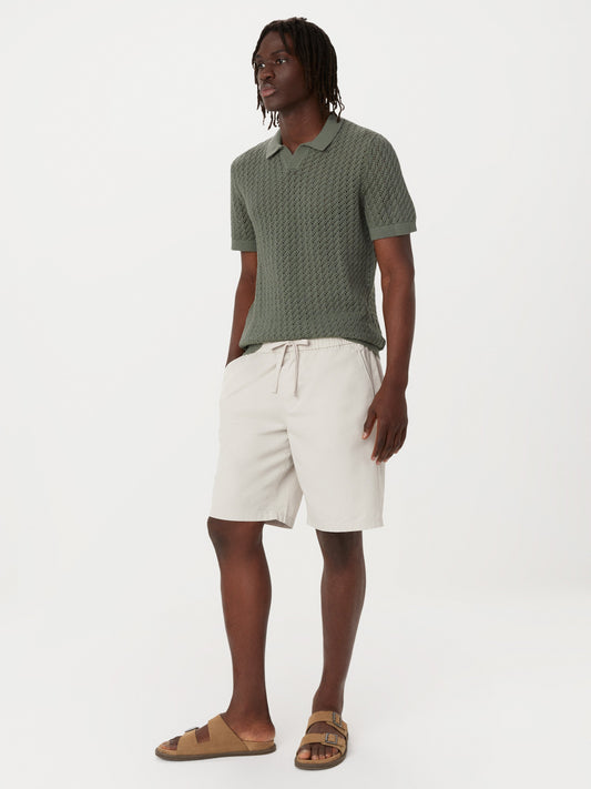Organic Typewriter Cotton 10” Short — Moonlight