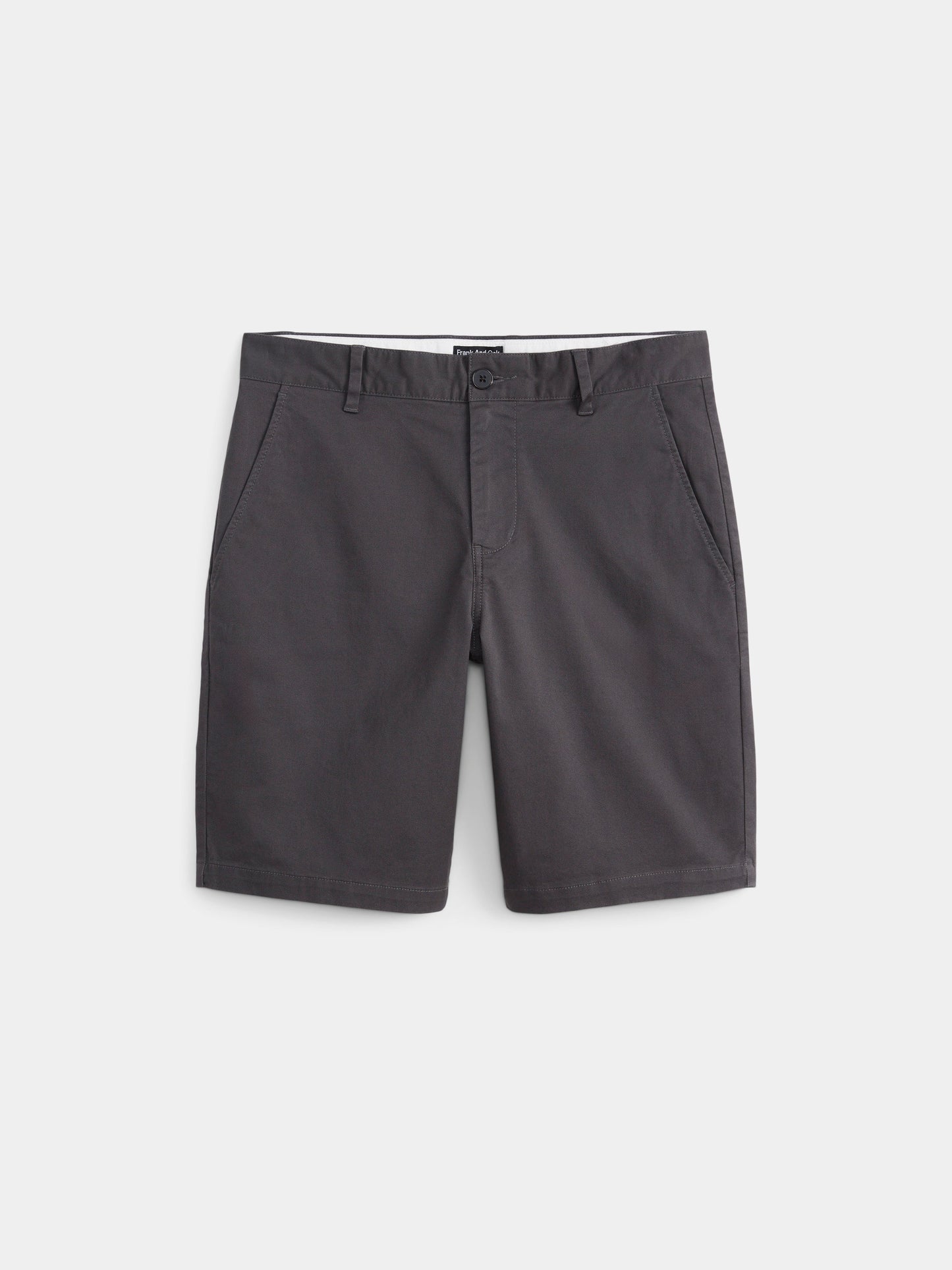 Organic Cotton-Twill 9” Short — Iron Grey