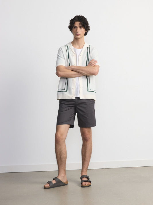 Organic Cotton-Twill 9” Short — Iron Grey