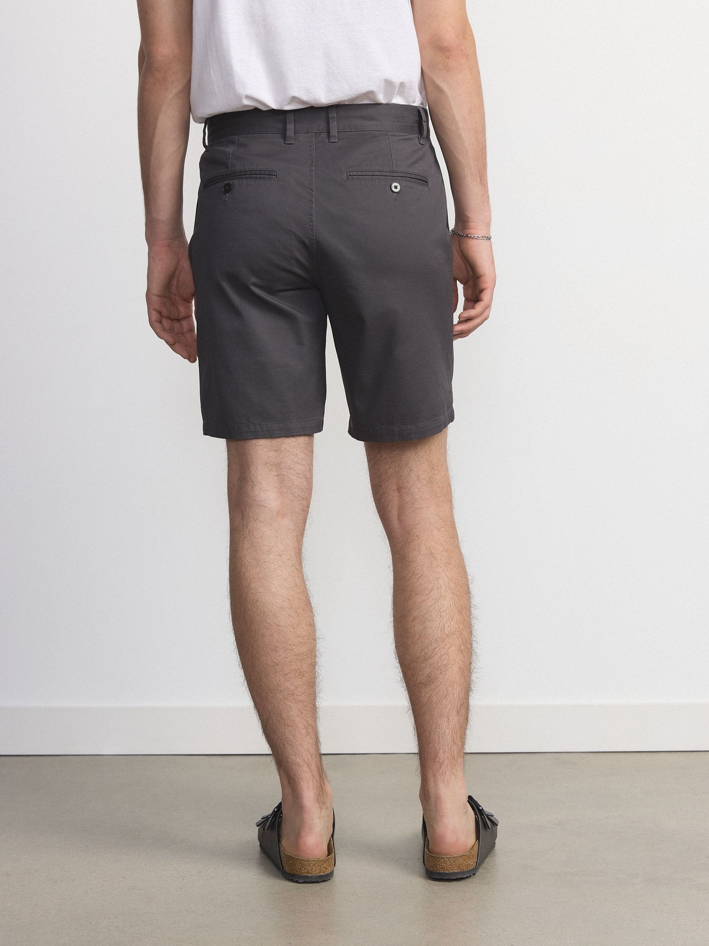 Organic Cotton-Twill 9” Short — Iron Grey