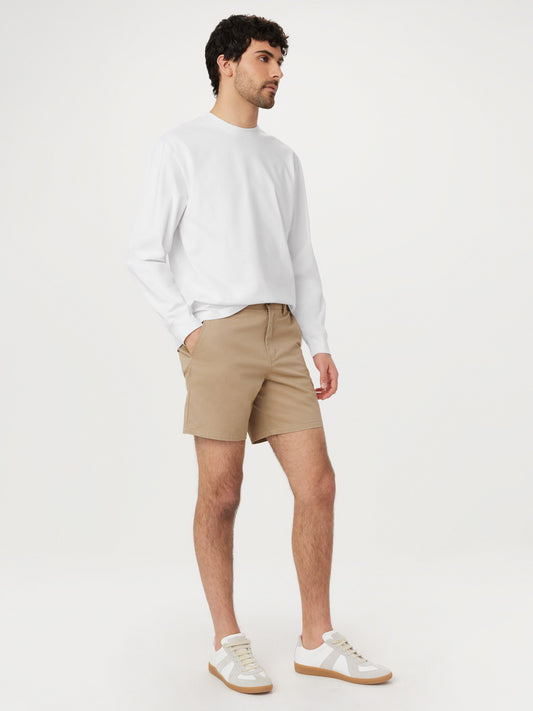 Organic Cotton-Twill 7” Short — Sand Dune
