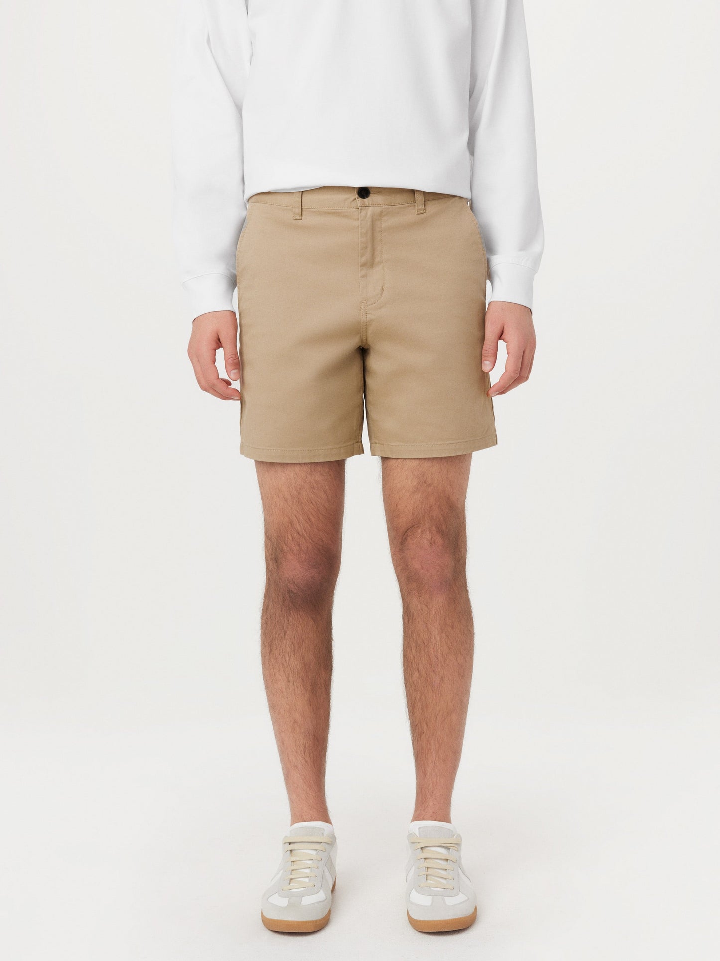 Organic Cotton-Twill 7” Short — Sand Dune