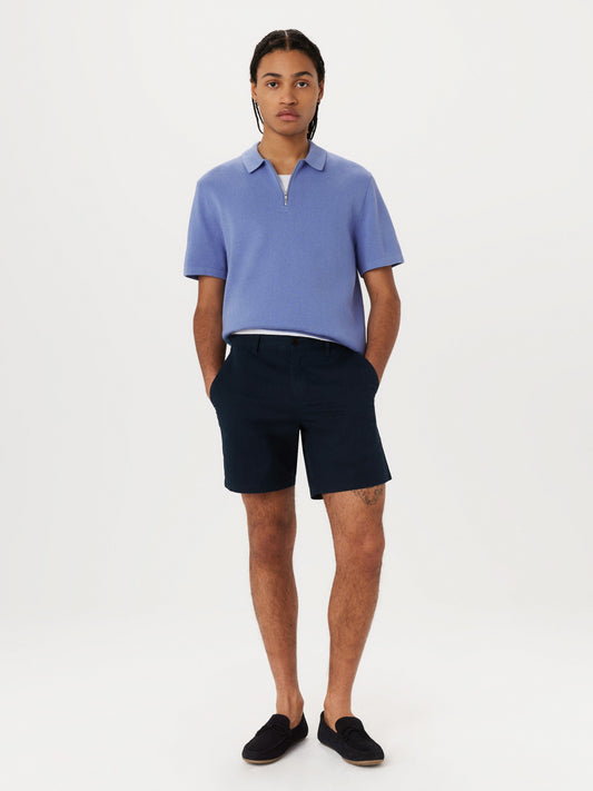 Organic Cotton-Twill 7” Short — Deep Blue