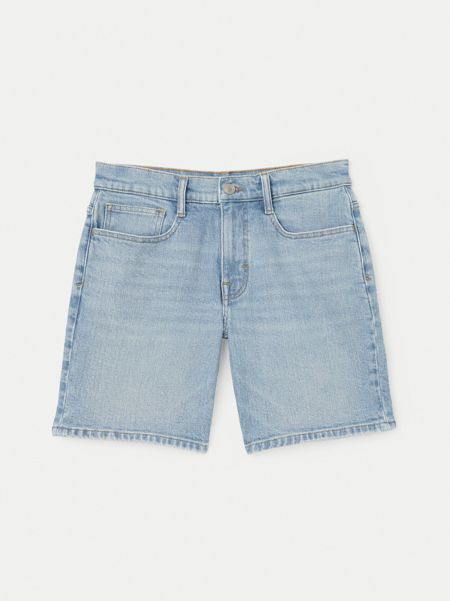 Slim Recycled Denim 8” Short — Vintage Blue