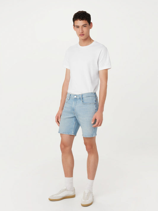 Slim Recycled Denim 8” Short — Vintage Blue