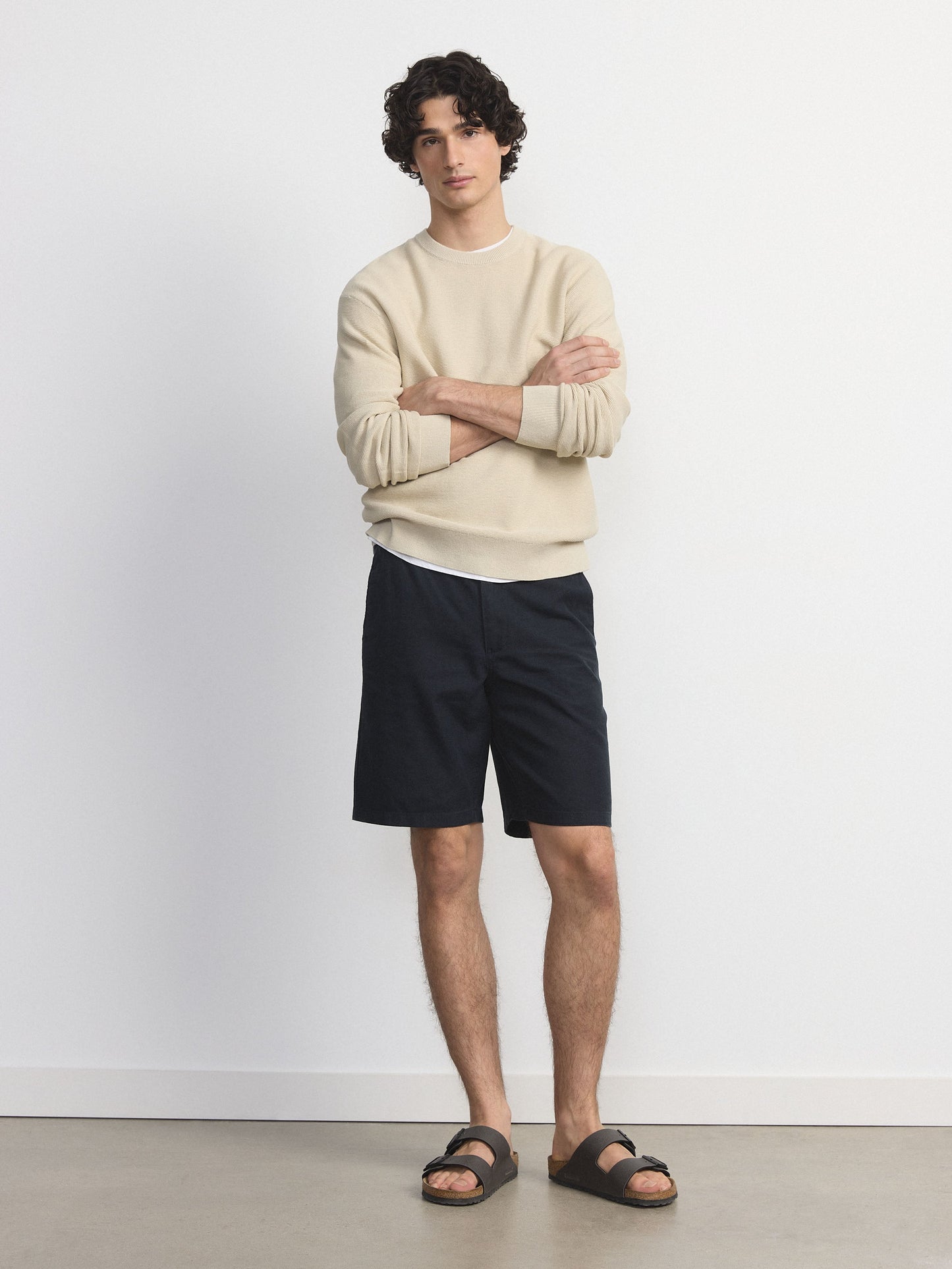 Hemp-Organic Cotton Canvas 10” Short — Navy
