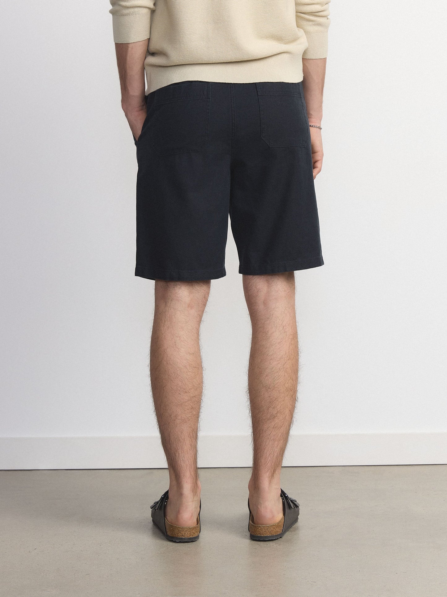 Hemp-Organic Cotton Canvas 10” Short — Navy