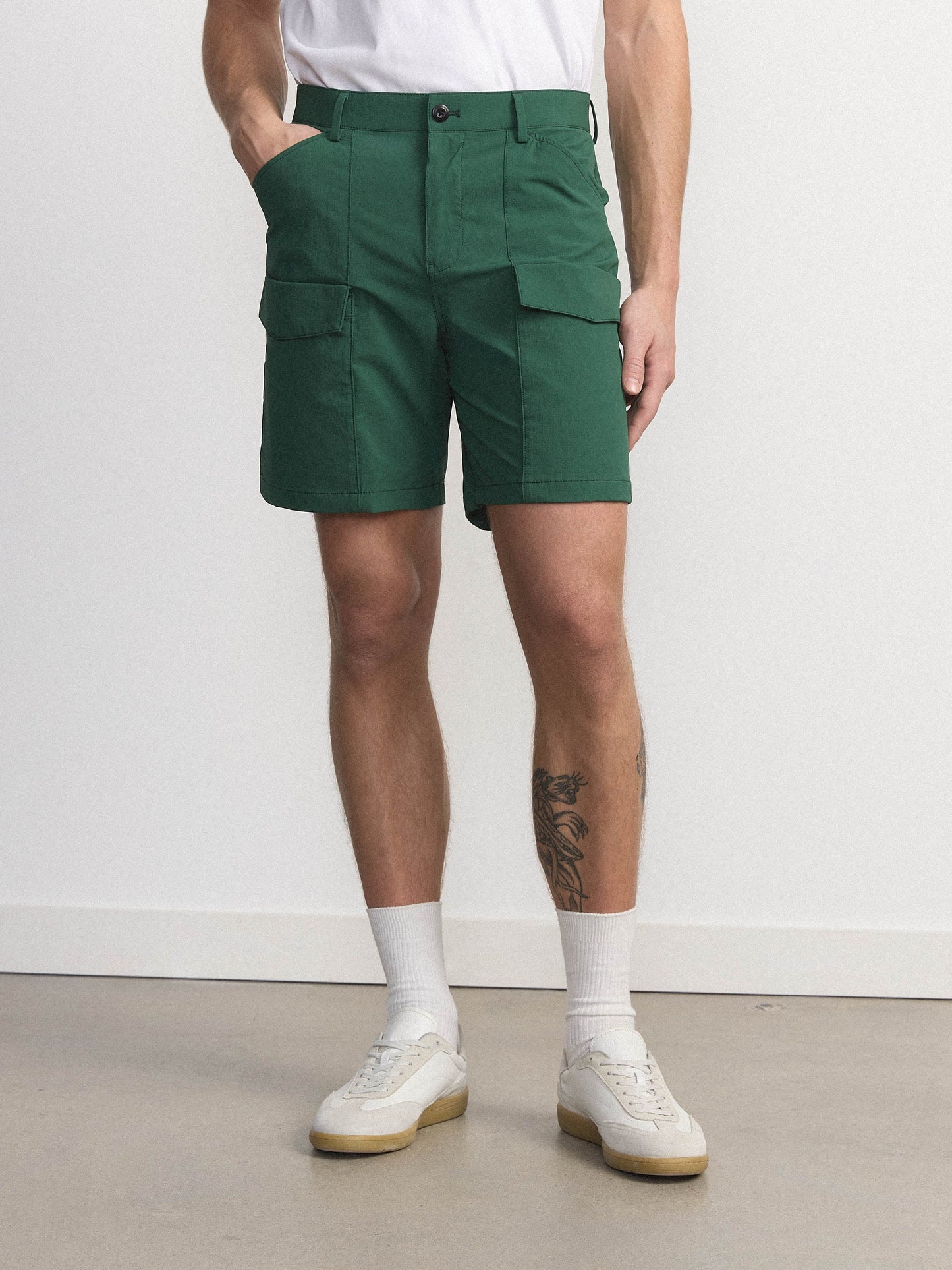 Recycled Ripstop Utility 7” Short — Forest Green