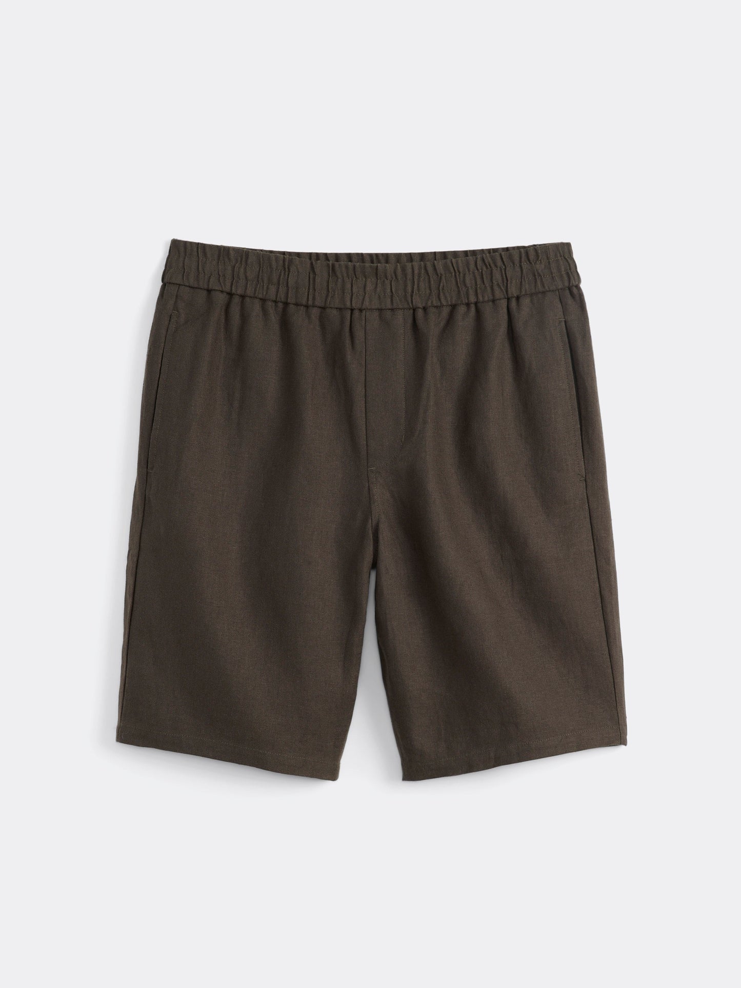 Pure Linen 10” Short — Black Olive