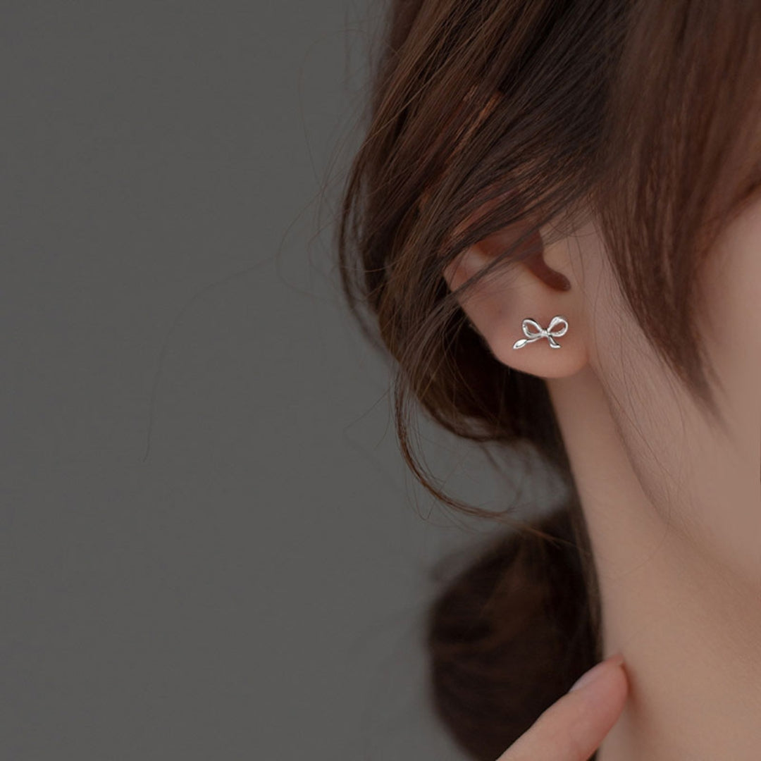 Petite Bow Stud Earrings