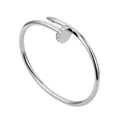 Aurora Nail Cuff Bracelet in Silver