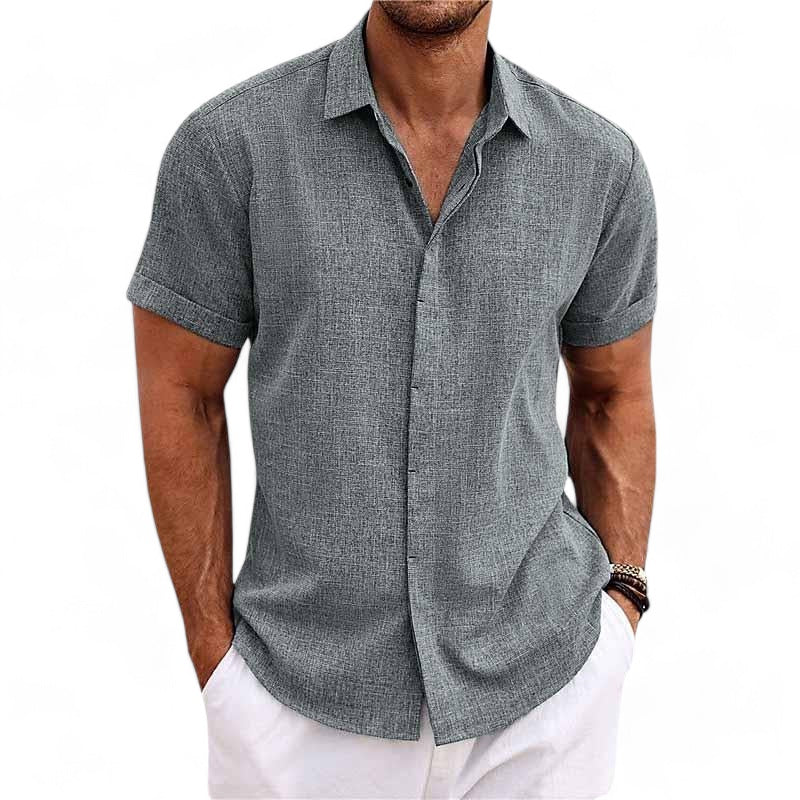 Bruno Amalfi Refined Linen Button-Up