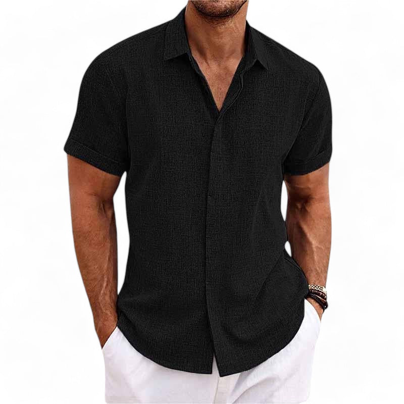 Bruno Amalfi Refined Linen Button-Up