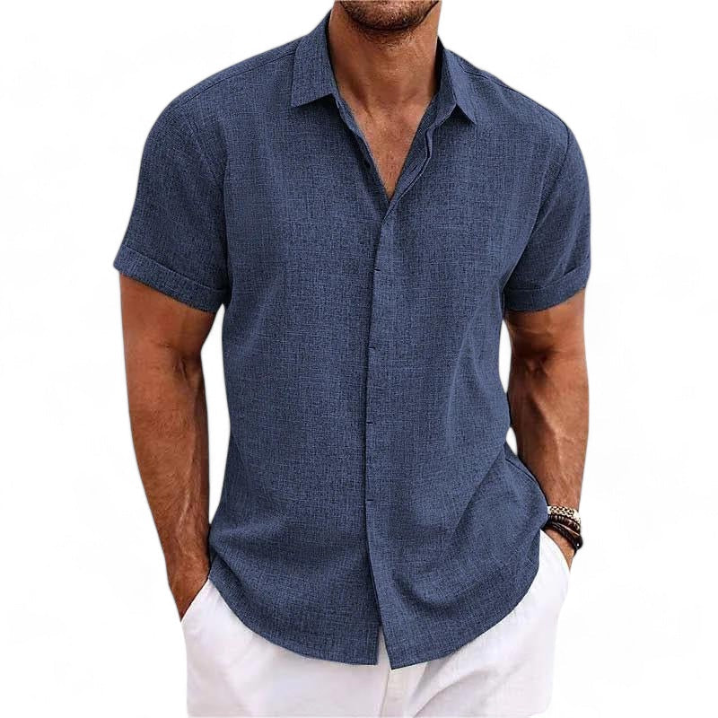 Bruno Amalfi Refined Linen Button-Up