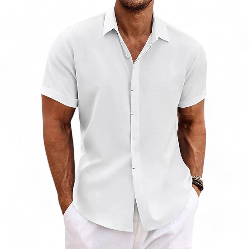 Bruno Amalfi Refined Linen Button-Up