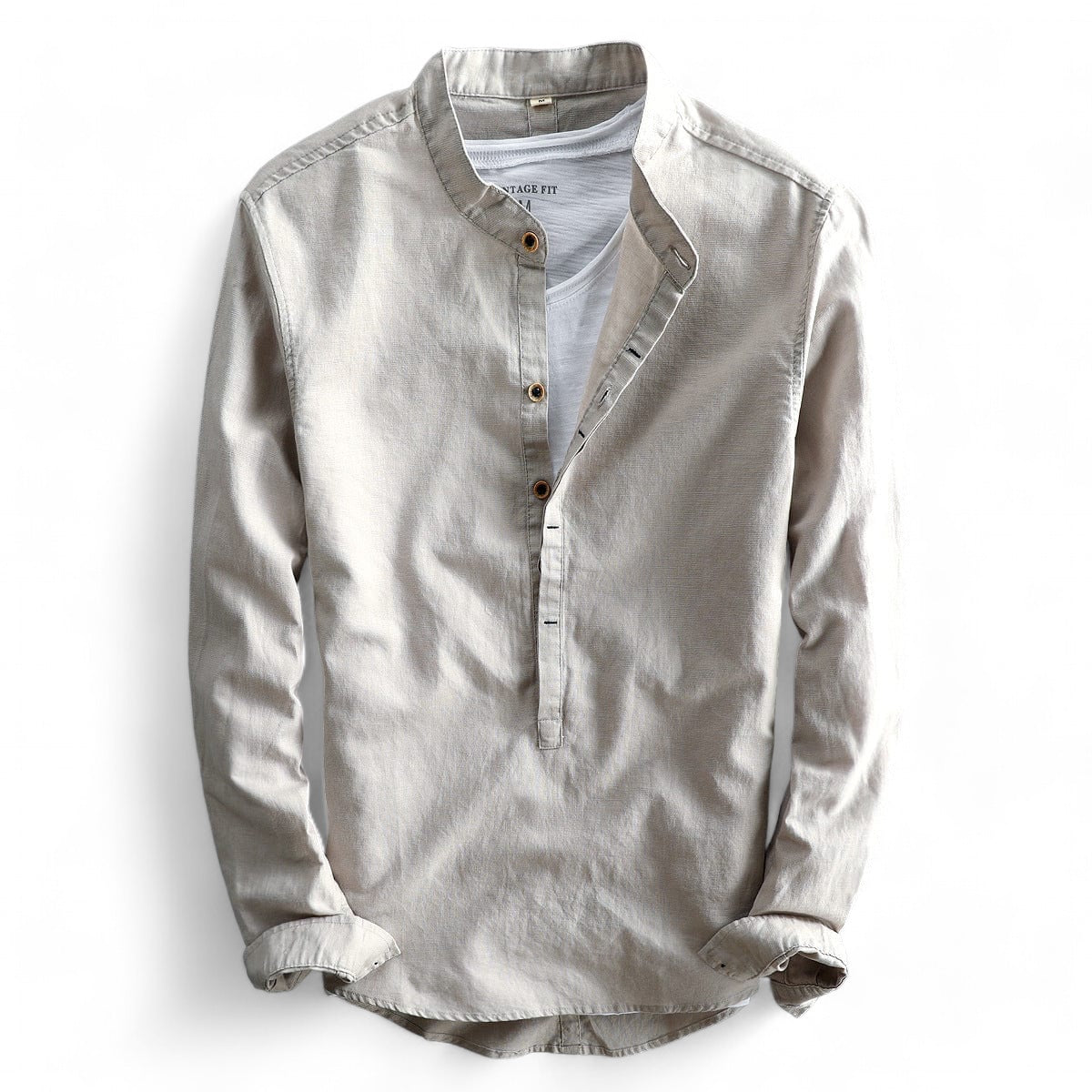 Brunello Craft Casual Linen Henley