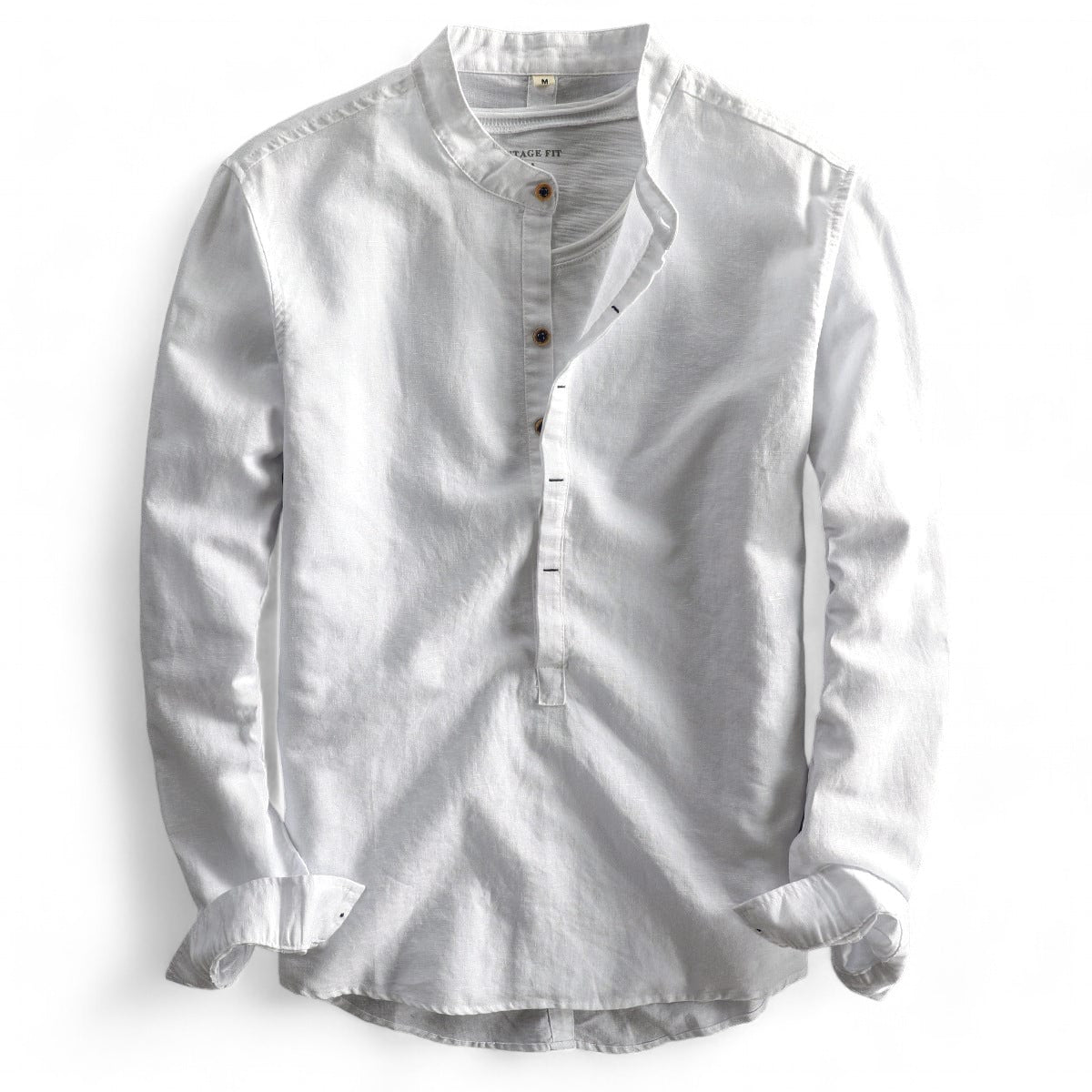 Brunello Craft Casual Linen Henley