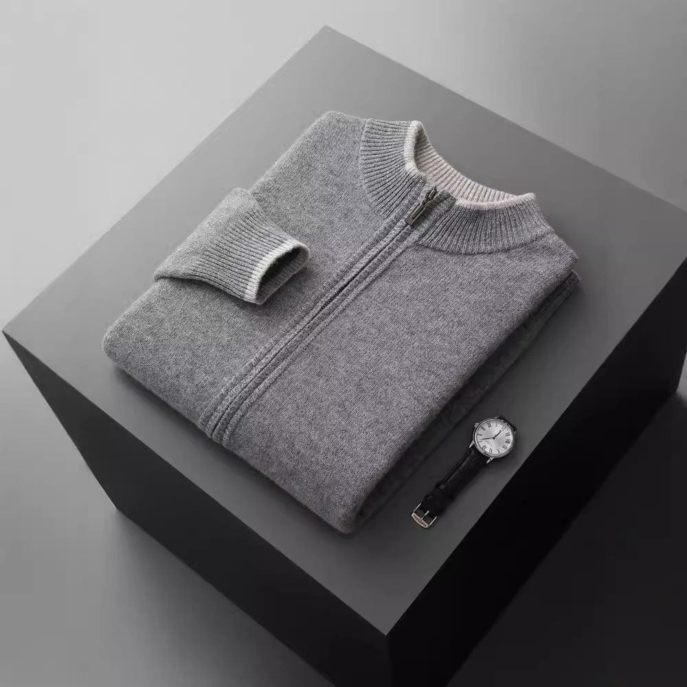 Luca Amalfi Merino Wool Zip-Up