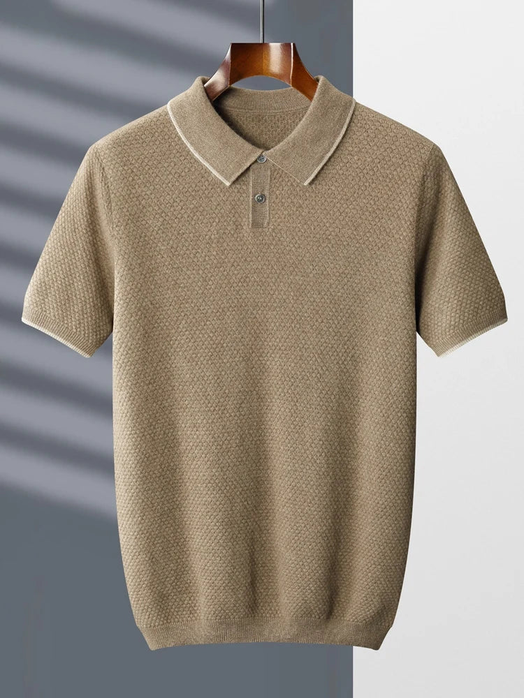 Luciano Cashmere Polo Knit