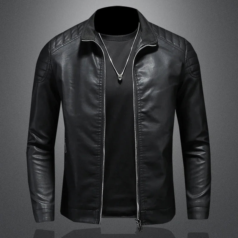 Milano Leather Windbreaker