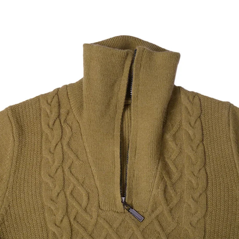 Luciano Vintage Jacquard Turtleneck Sweater