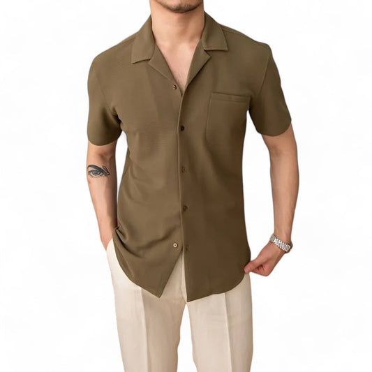 Brunello's Italian Elegance Button-Up