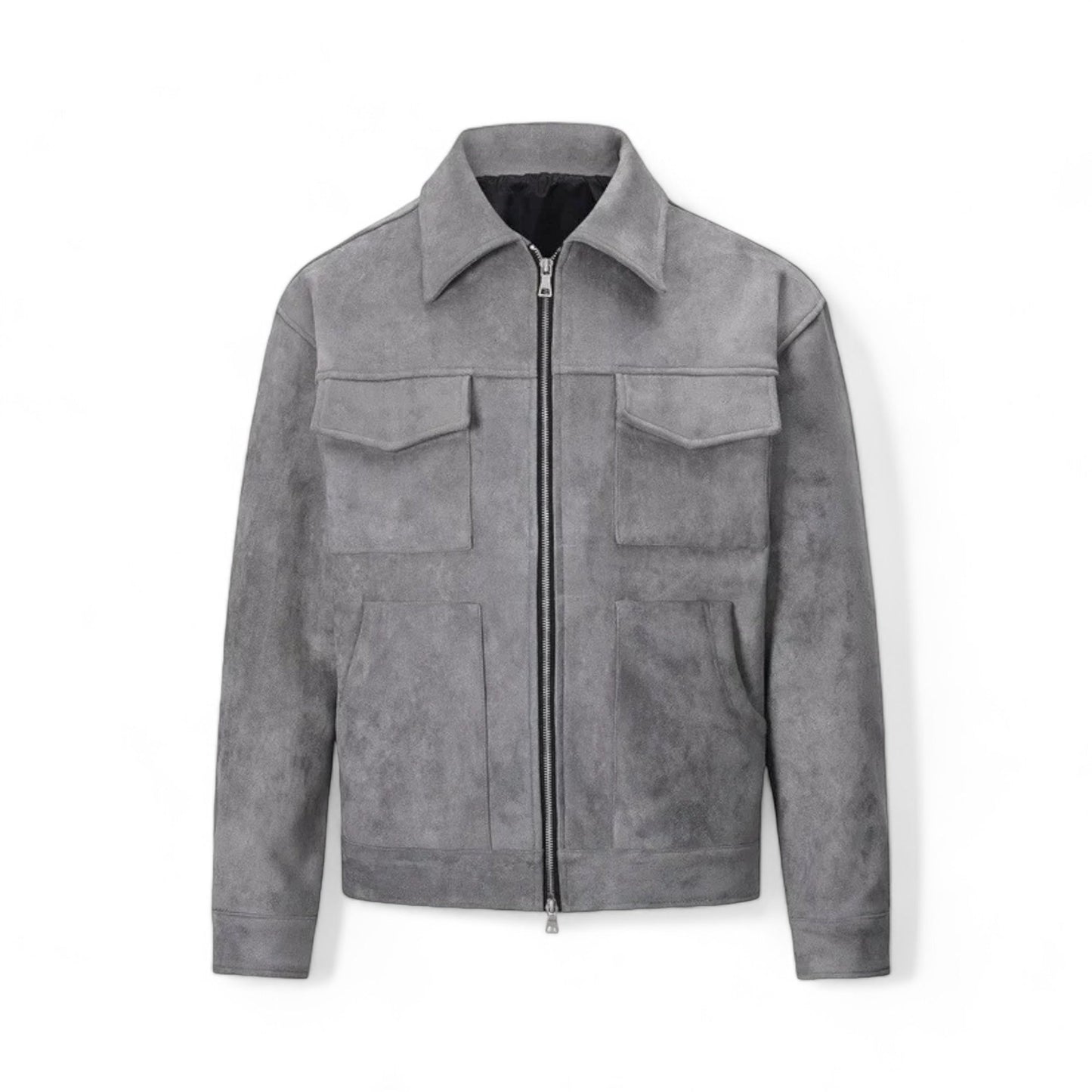 Ashen Suede Field Jacket