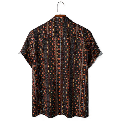 Calvin Summer Shirt in Patterned Cotton